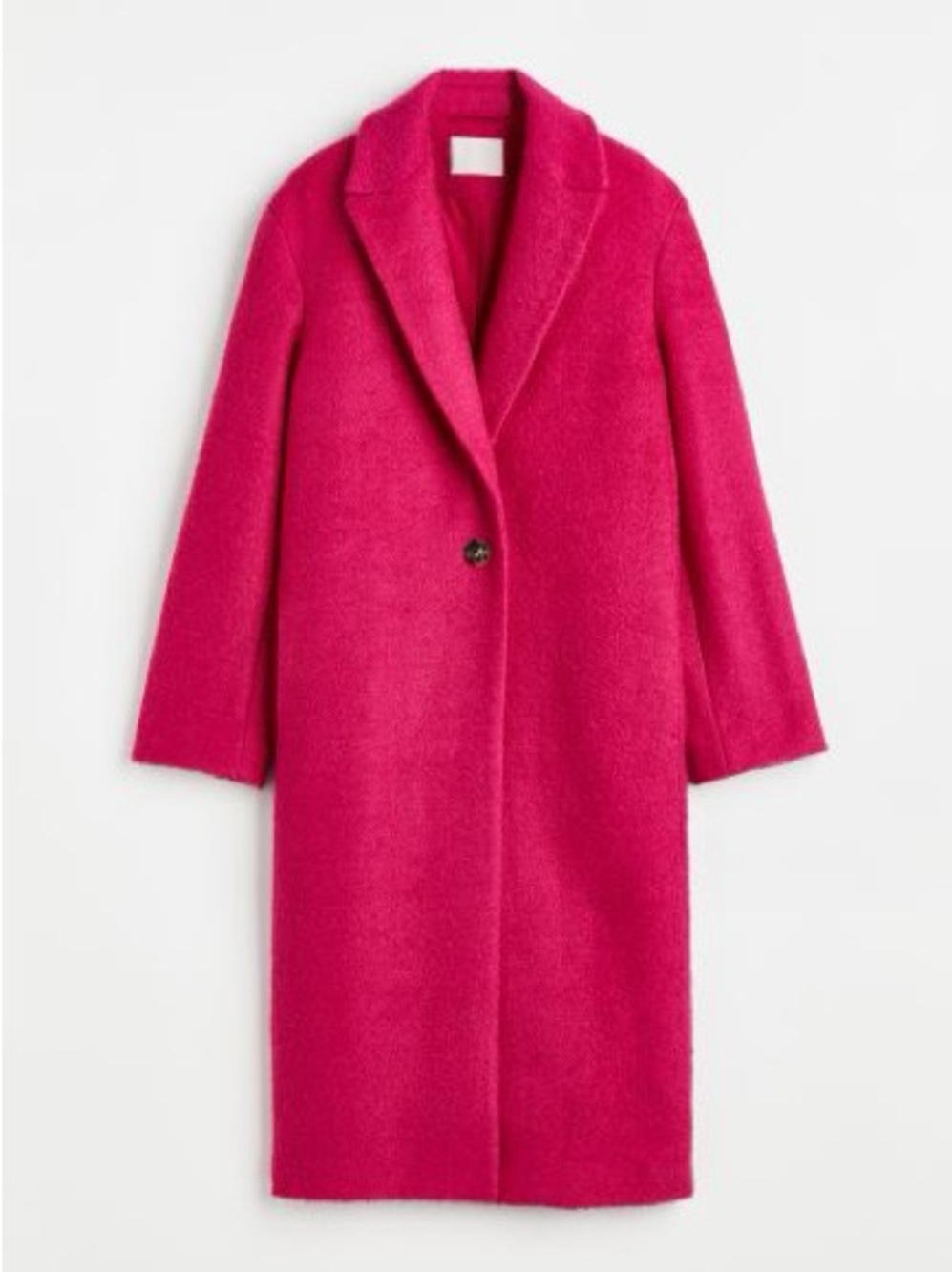Pink Oversized Twill Coat